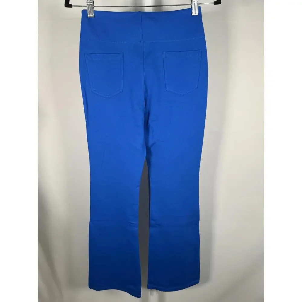 NWT Halara Flex High Waist Back Side Pkt Slight Flare Work Pant Princess Blue XS - Picture 9 of 12